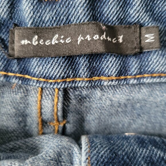 M. BECHIC denim Boutique Button-Down Maxi Denim Jean Skirt Women’s M, Like New - Picture 4 of 9